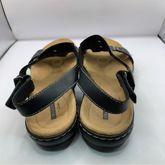 Clarks Leisa Lakelyn Women's Pewter black sandals size 8 M F15 - Picture 5 of 7